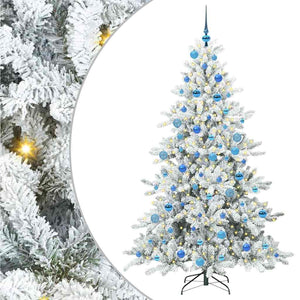 Albero di Natale Artificiale-Albero Natalizio con Rami Pieghevoli Bianco 180 cm 903370
