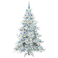 Albero di Natale Artificiale-Albero Natalizio con Rami Pieghevoli Bianco 180 cm 903370
