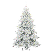 Albero di Natale Artificiale-Albero Natalizio con Rami Pieghevoli Bianco 210 cm 749029