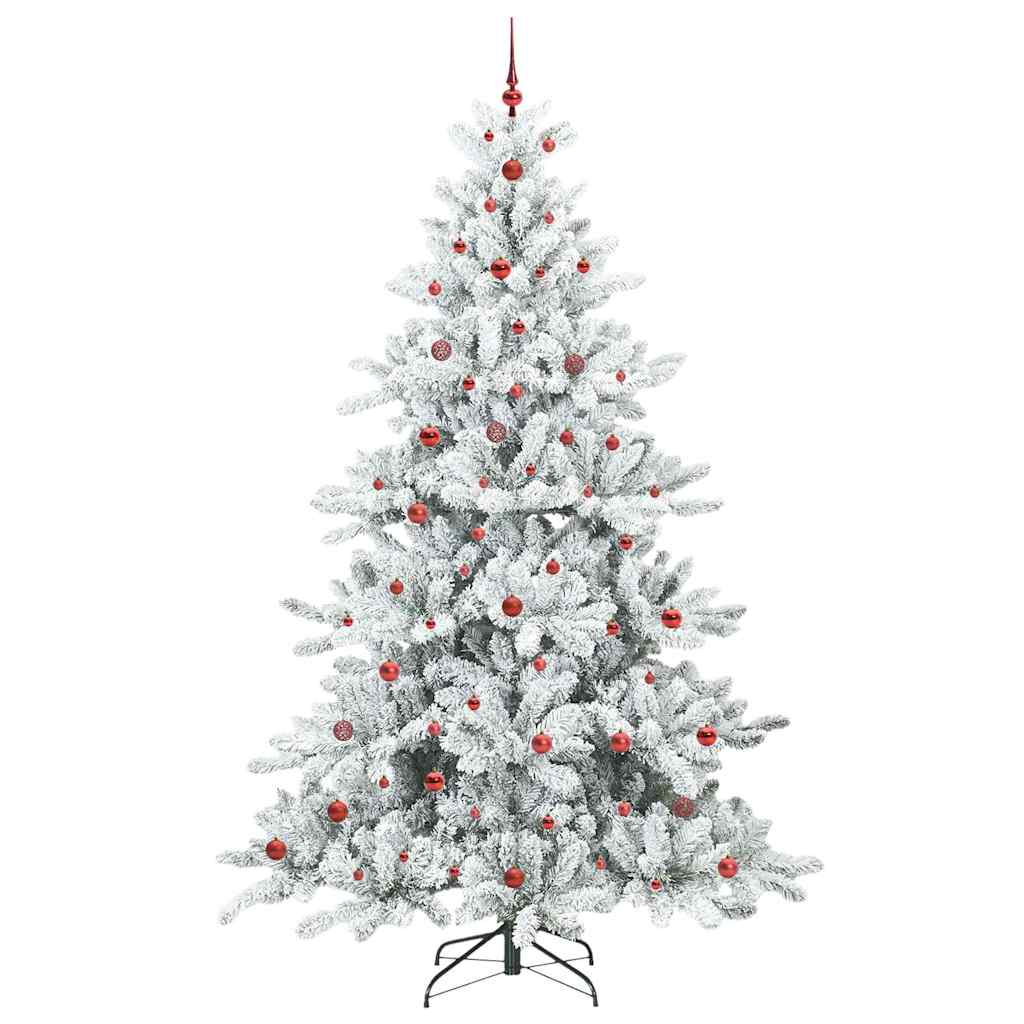 Albero di Natale Artificiale con Rami Pieghevoli Bianco 240 cm