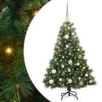 Albero di Natale artificiale con 150 LED Verde 120 cm PE e PVC 3397755