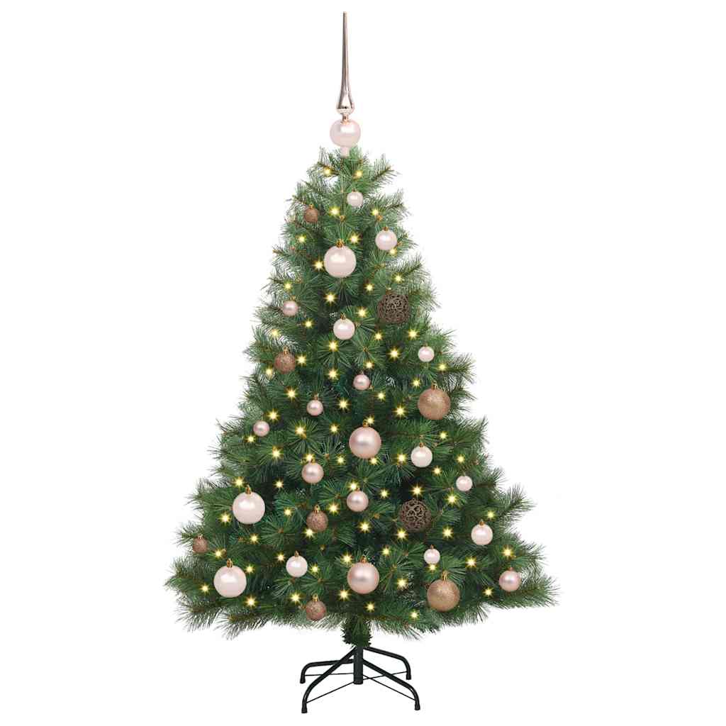 Albero di Natale artificiale con 150 LED Verde 120 cm PE e PVC 3397755