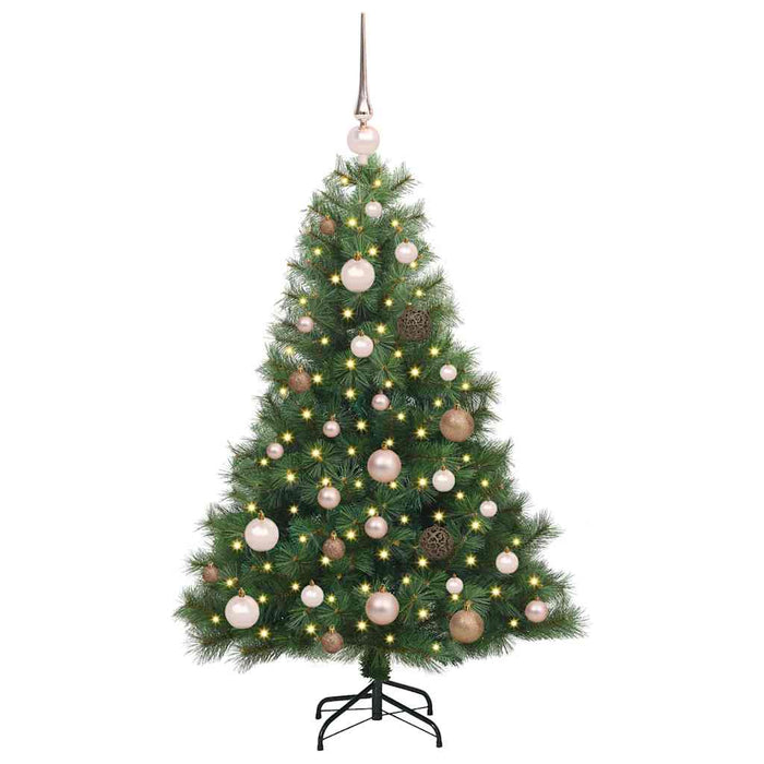 Albero di Natale artificiale con 150 LED Verde 120 cm PE e PVC 3397755