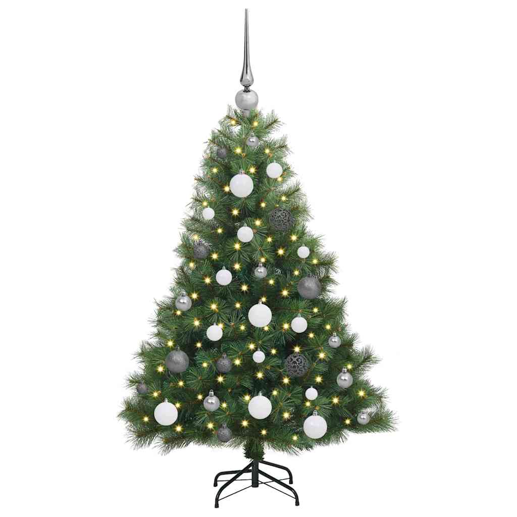 Albero di Natale artificiale con 150 LED Verde 120 cm PE e PVC 3397756