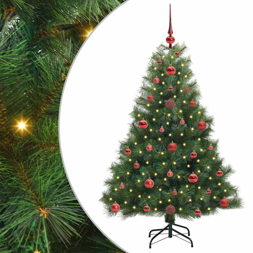 Albero di Natale artificiale con 150 LED Verde 120 cm PE e PVC 3397757