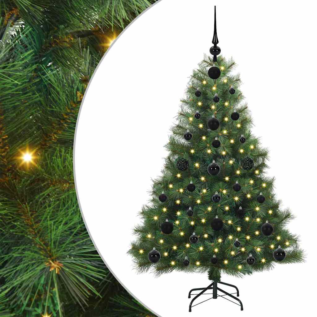 Albero di Natale artificiale con 150 LED Verde 120 cm PE e PVC 3397758