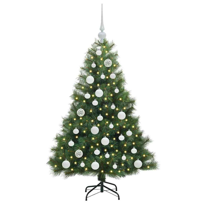 Albero di Natale artificiale con 150 LED Verde 120 cm PE e PVC 3397760