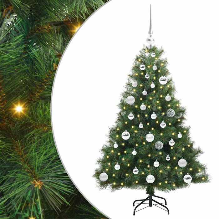 Albero di Natale artificiale con 150 LED Verde 120 cm PE e PVC 3397762