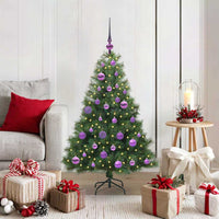 Albero di Natale artificiale con 150 LED Verde 120 cm PE e PVC 3397763