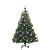 Albero di Natale artificiale con 150 LED Verde 120 cm PE e PVC 3397763