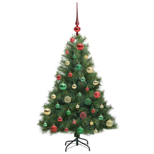 Albero di Natale artificiale con 150 LED Verde 120 cm PE e PVC 3397765