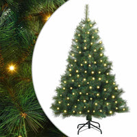 Albero di Natale artificiale con 150 LED Verde 150 cm PE e PVC 3397766