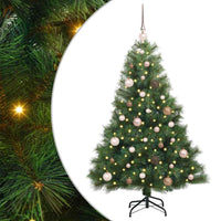 Albero di Natale artificiale con 150 LED Verde 150 cm PE e PVC 3397768