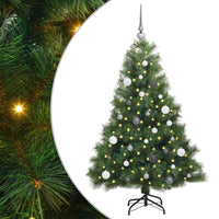 Albero di Natale artificiale con 150 LED Verde 150 cm PE e PVC 3397769