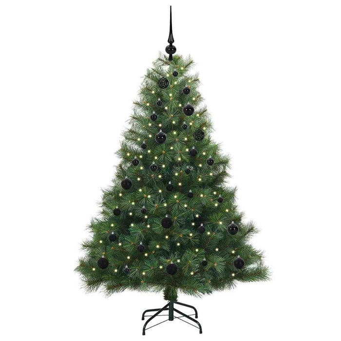 Albero di Natale artificiale con 150 LED Verde 150 cm PE e PVC 3397771