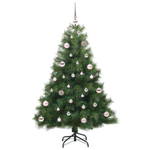 Albero di Natale artificiale con 150 LED Verde 150 cm PE e PVC 3397772