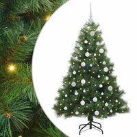 Albero di Natale artificiale con 150 LED Verde 150 cm PE e PVC 3397773