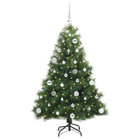 Albero di Natale artificiale con 150 LED Verde 150 cm PE e PVC 3397775