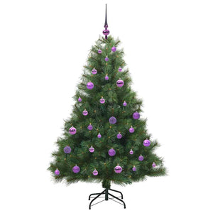 Albero di Natale artificiale con 150 LED Verde 150 cm PE e PVC 3397776