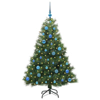 Albero di Natale artificiale con 150 LED Verde 150 cm PE e PVC 3397777