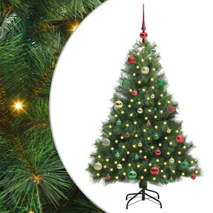 Albero di Natale artificiale con 150 LED Verde 150 cm PE e PVC 3397778