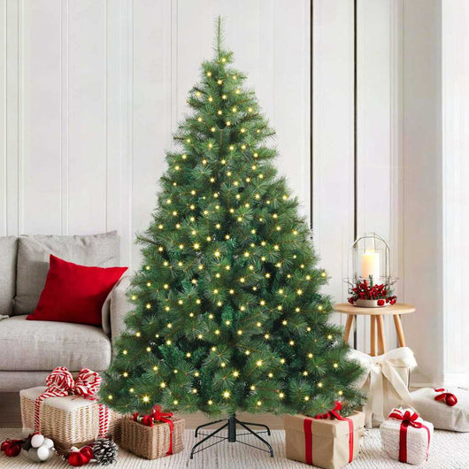 Albero di Natale artificiale con 300 LED Verde 180 cm PE e PVC 3397779