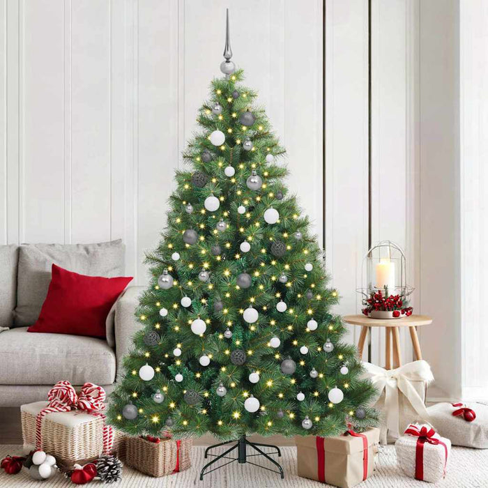 Albero di Natale artificiale con 300 LED Verde 180 cm PE e PVC 3397782