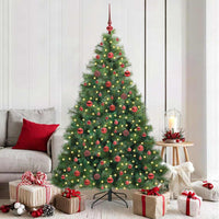 Albero di Natale artificiale con 300 LED Verde 180 cm PE e PVC 3397783