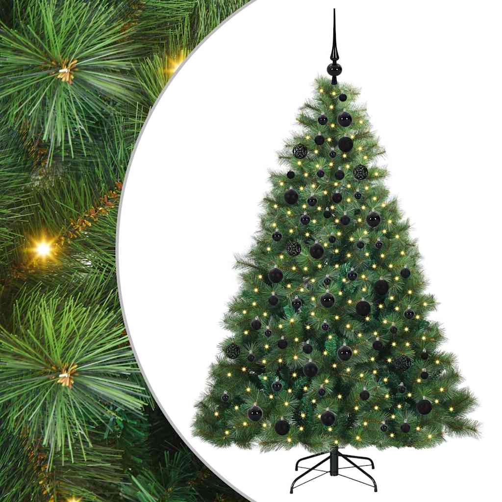 Albero di Natale artificiale con 300 LED Verde 180 cm PE e PVC 3397784