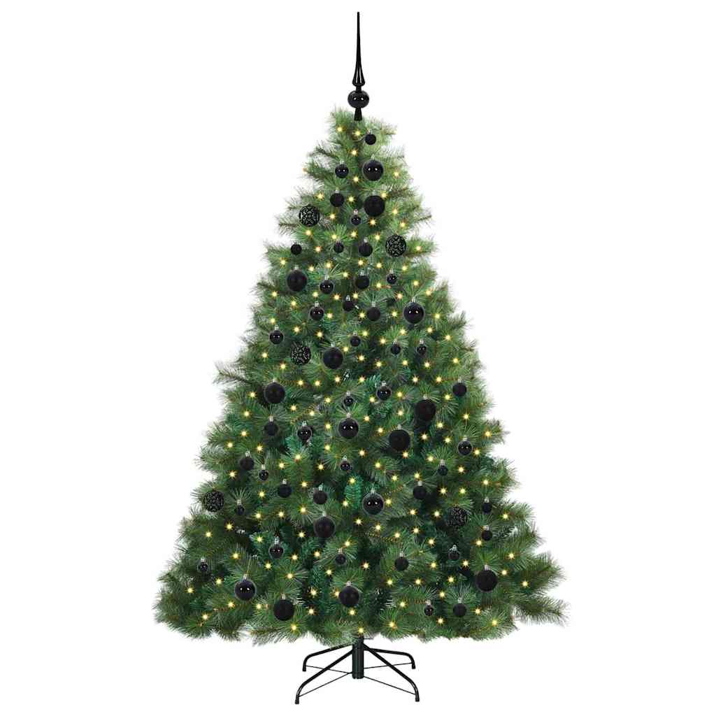 Albero di Natale artificiale con 300 LED Verde 180 cm PE e PVC 3397784