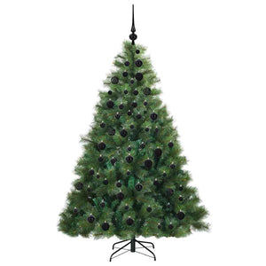Albero di Natale artificiale con 300 LED Verde 180 cm PE e PVC 3397784