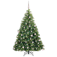 Albero di Natale artificiale con 300 LED Verde 180 cm PE e PVC 3397785