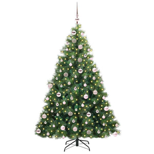 Albero di Natale artificiale con 300 LED Verde 180 cm PE e PVC 3397785