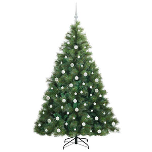 Albero di Natale artificiale con 300 LED Verde 180 cm PE e PVC 3397786
