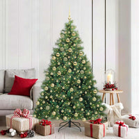 Albero di Natale artificiale con 300 LED Verde 180 cm PE e PVC 3397787