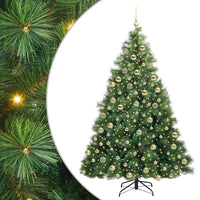 Albero di Natale artificiale con 300 LED Verde 180 cm PE e PVC 3397787