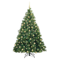 Albero di Natale artificiale con 300 LED Verde 180 cm PE e PVC 3397787