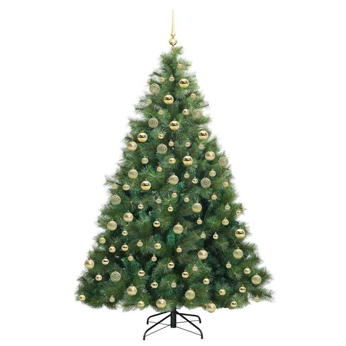 Albero di Natale artificiale con 300 LED Verde 180 cm PE e PVC 3397787