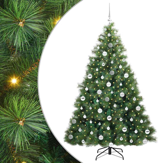 Albero di Natale artificiale con 300 LED Verde 180 cm PE e PVC 3397788