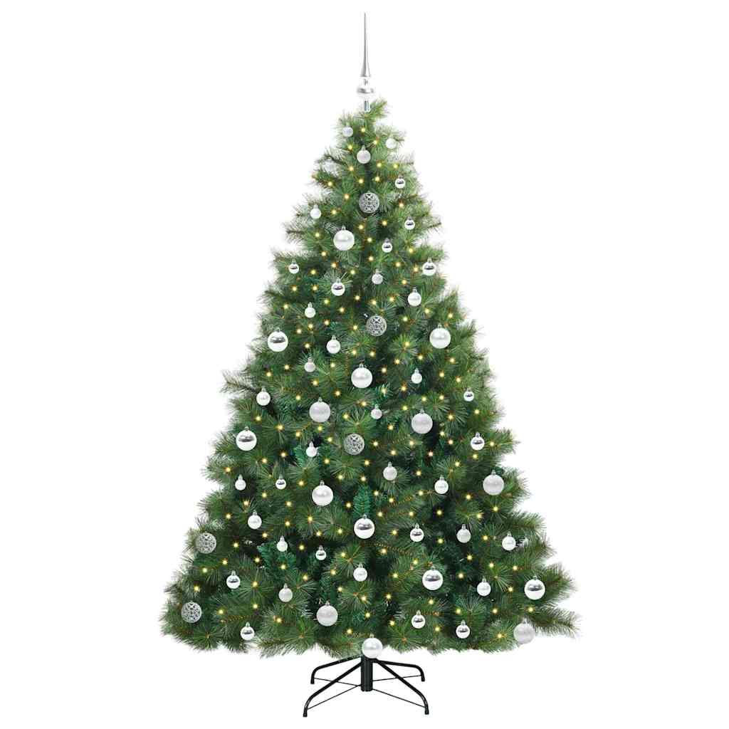 Albero di Natale artificiale con 300 LED Verde 180 cm PE e PVC 3397788