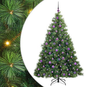 Albero di Natale artificiale con 300 LED Verde 180 cm PE e PVC 3397789