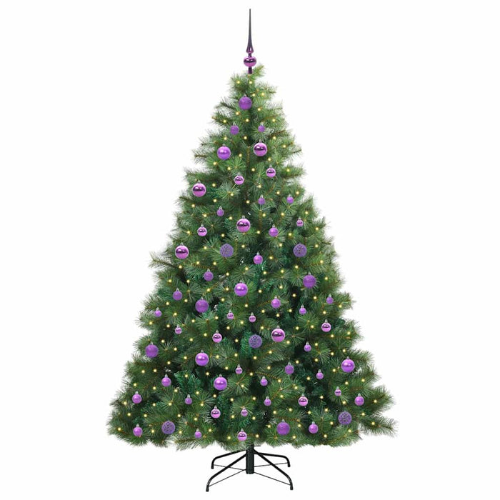 Albero di Natale artificiale con 300 LED Verde 180 cm PE e PVC 3397789