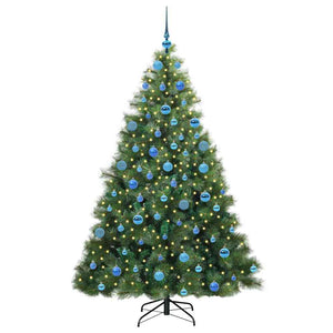 Albero di Natale artificiale con 300 LED Verde 180 cm PE e PVC 3397790