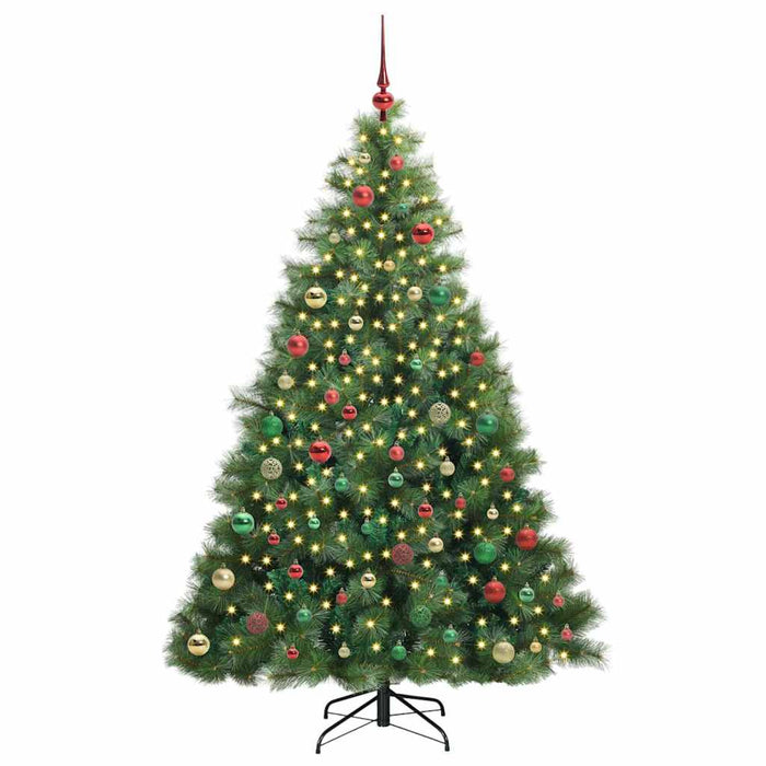 Albero di Natale artificiale con 300 LED Verde 180 cm PE e PVC 3397791