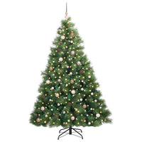 Albero di Natale artificiale con 300 LED Verde 210 cm PE e PVC 3397794