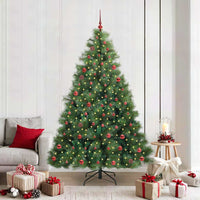 Albero di Natale artificiale con 300 LED Verde 210 cm PE e PVC 3397796