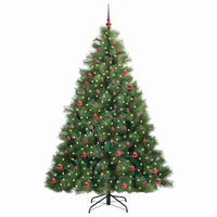 Albero di Natale artificiale con 300 LED Verde 210 cm PE e PVC 3397796
