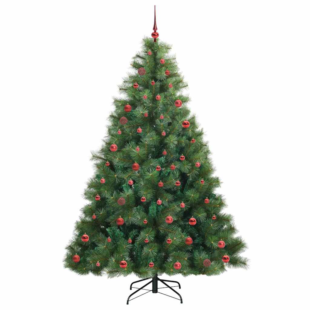 Albero di Natale artificiale con 300 LED Verde 210 cm PE e PVC 3397796