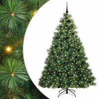 Albero di Natale artificiale con 300 LED Verde 210 cm PE e PVC 3397797