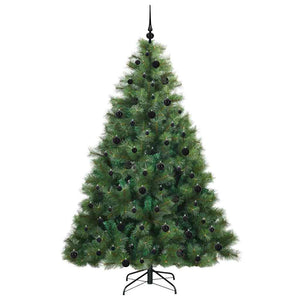 Albero di Natale artificiale con 300 LED Verde 210 cm PE e PVC 3397797